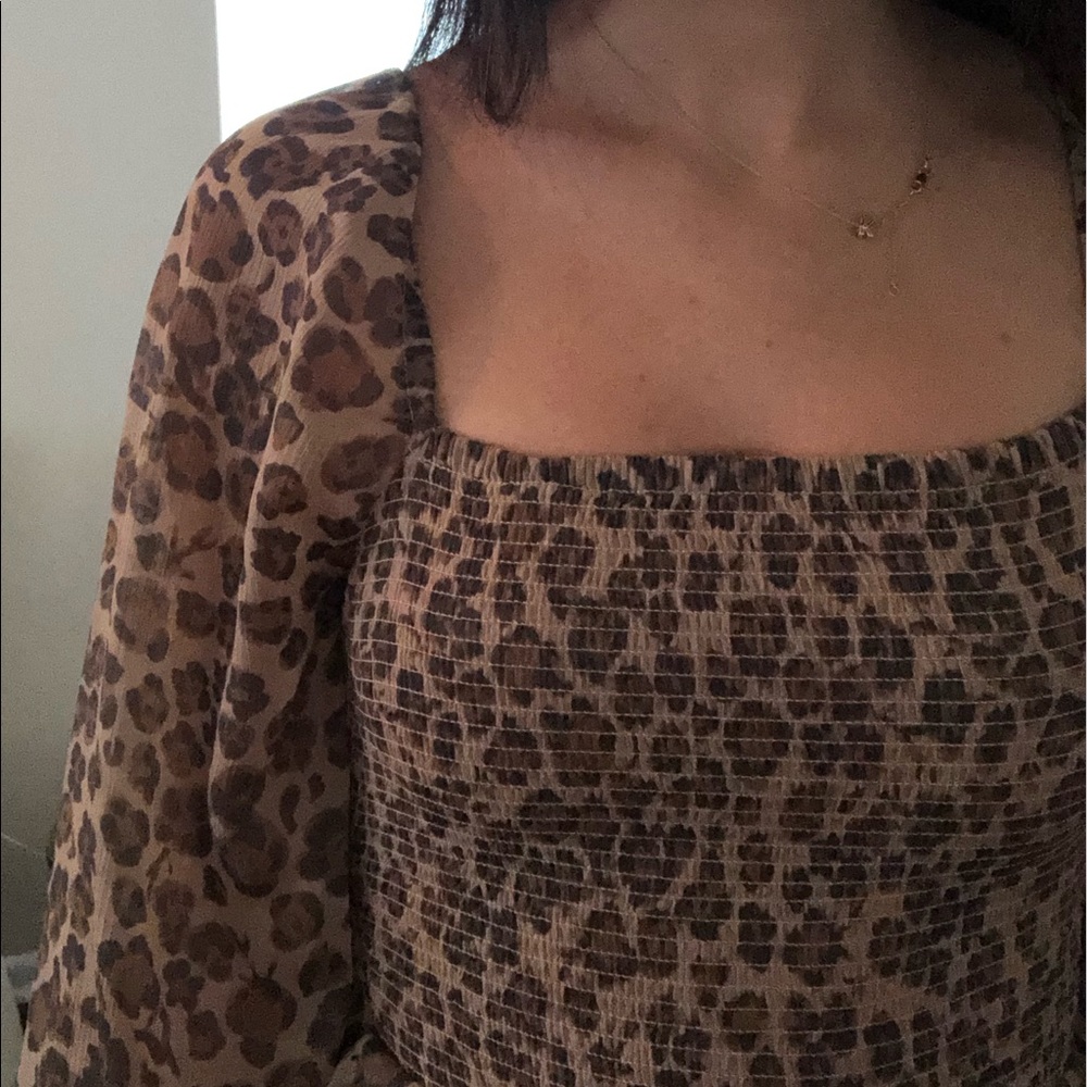 Express Leopard Ruffle Romper XS - Picture 6 of 11